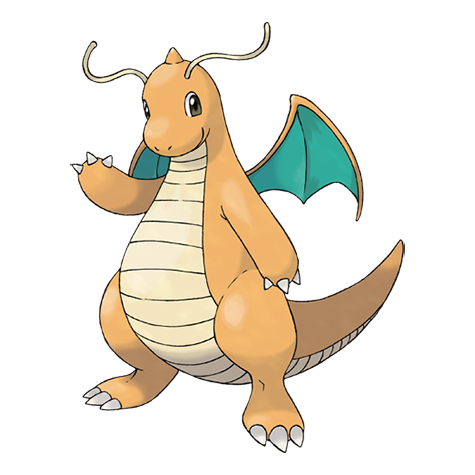 [Ilustración oficial de Dragonite]