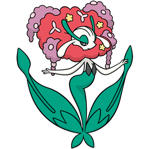 [Ilustración oficial de Florges Flor Roja]