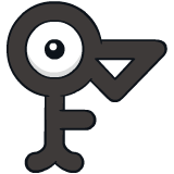 [Ilustración oficial de Unown Letra F]