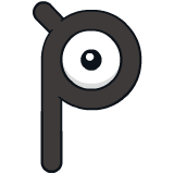 [Ilustración oficial de Unown Letra P]