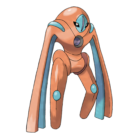 [Ilustración oficial de Deoxys Forma Defensa]