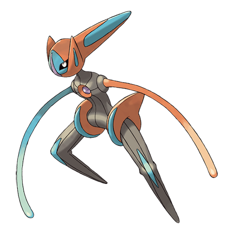 [Ilustración oficial de Deoxys Forma Velocidad]