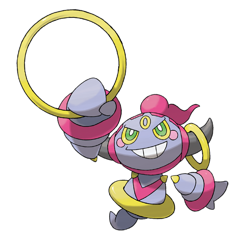 [Ilustración oficial de Hoopa Forma Contenida]