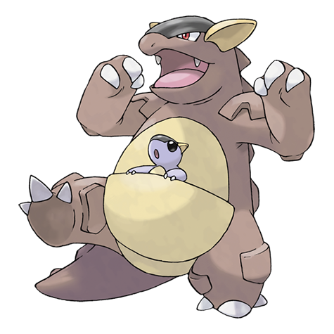 [Ilustración oficial de Kangaskhan]