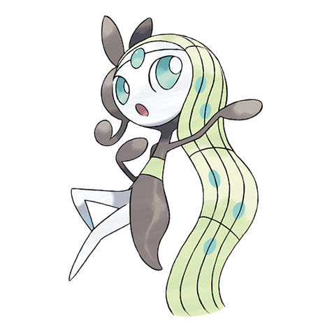 [Ilustración oficial de Meloetta Forma Lírica]