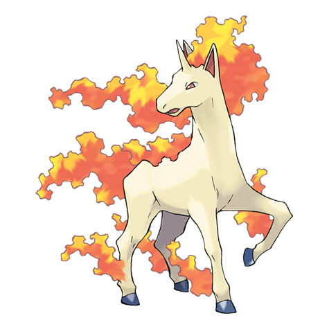 [Ilustración oficial de Rapidash]