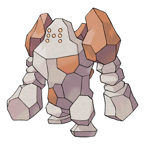 [Ilustración oficial de Regirock]