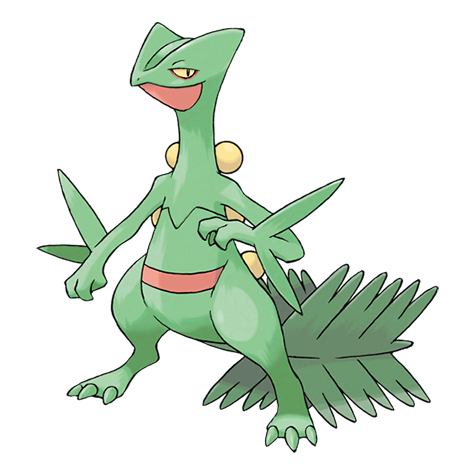 [Ilustración oficial de Sceptile]