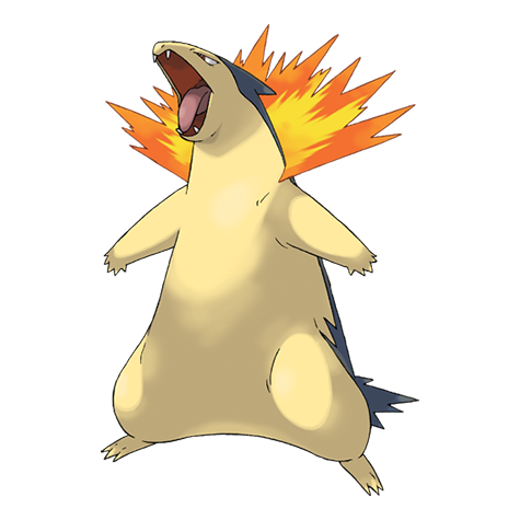 [Ilustración oficial de Typhlosion]