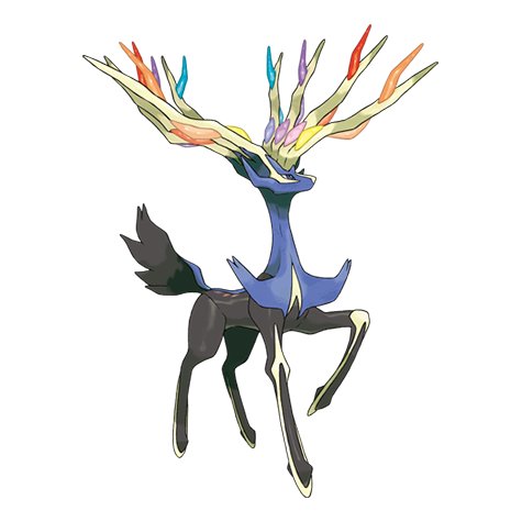 [Ilustración oficial de Xerneas Forma Relajada]